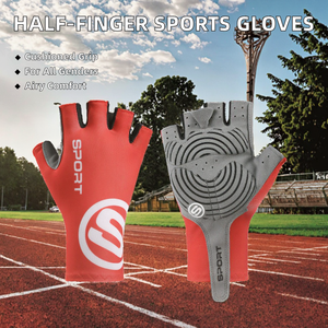 Guantes Unisex Transpirables de Nylon con Medio Dedo y Palma Acolchada para Conducir en Verano, Ciclismo y Deportes al Aire Libre - Product Image 3