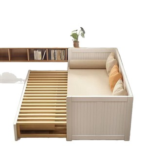 <b>Sofa</b> <b>Bed</b> Solid Wood 1.5M <b>Convertible</b> Storage Living Room Furniture For Adults And Children - Product Image 2