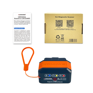 KONNWEI Mini OBD2 Escáner ELM327 Detector de fallas de automóvil con analizador de motor PIC18F25K80 para <span class=keywords><strong>Bluetooth</strong></span> V1.5 Garantía de 3 años - Product Image 2