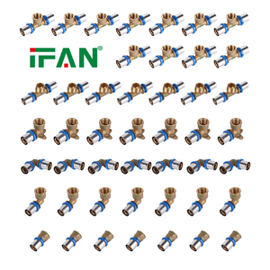 IFAN Raccords multicouches PEX-AL-PEX toutes tailles, coudes, tés, manchons, raccords à sertir en <span class=keywords><strong>laiton</strong></span> - Product Image 1
