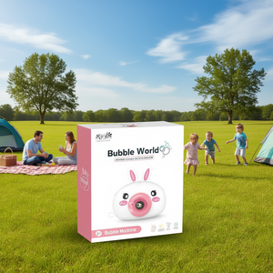 Hoyi <b>Bubble</b> Machine Rabbit Shape For <b>Kids</b> 2-4 Years Plastic PP Material Unisex Outdoor Toy - Product Image 2