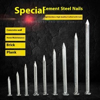 Chunfeng petits clous en ciment de fer crochets muraux en acier à tige lisse pour cadre photo menuiserie en béton clous muraux fixes