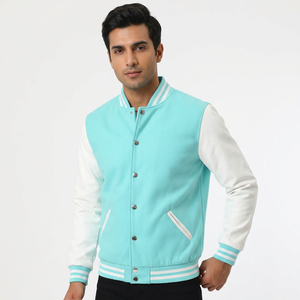 High Quality Long Sleeve Baseball Varsity Jacket for <b>Men</b> OEM Design Custom Latest Designs Wholesale Custom Blank Varsity Jacket - Product Image 1