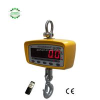 Dorham 1T 2T 5T Ocs-s Balance de grue électronique numérique à affichage LCD, Balance de grue sans fil avec affichage LCD résistant à la chaleur