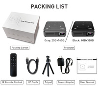 Projecteur DLP Mini Home Cinéma Intelligent Android P11 LED Full HD 4K Moderne avec Batterie Intégrée et Prêt pour la 3D