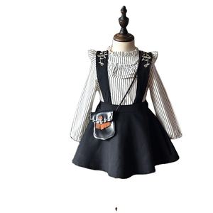 Ensemble de vêtements pour écolières, vêtements pour enfants, robe pour femmes, ensembles deux pièces comprenant un pull et une robe pour enfants - Product Image 4
