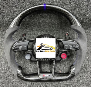 พวงมาลัยคาร์บอนไฟเบอร์<span class=keywords><strong>มือ</strong></span><span class=keywords><strong>สอง</strong></span>คุณภาพดีสำหรับ <span class=keywords><strong>Audi</strong></span> <span class=keywords><strong>R8</strong></span>  ชุดพวงมาลัยหุ้มหนัง  ตกแต่งปรับปรุงใหม่ - Product Image 5