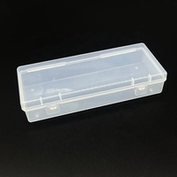 Boîte d'emballage personnalisée avec logo, anti-poussière, avec serrure, pour accessoires de papeterie, conteneur de rangement transparent