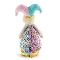 Boheng Délicat Arts Artisanat Maison DisplayXmas Clown Cadeau Collections Clown En Peluche Sequin Rose De Noël Joker Poupée Décor
