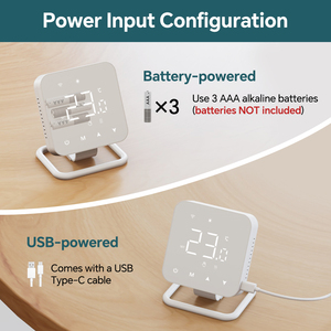 Beok BOT-R3X Tuya WiFi 433MHz Frequency RF Wireless <strong>Digital</strong> <strong>Programming</strong> <strong>Room</strong> <strong>Thermostat</strong> for Floor Heating System - Product Image 5