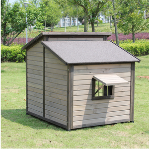 उच्च गुणवत्ता के बाहर Weatherproof लकड़ी लक्जरी बड़े कुत्तों के लिए आउटडोर kennel कुत्ता घर - Product Image 3