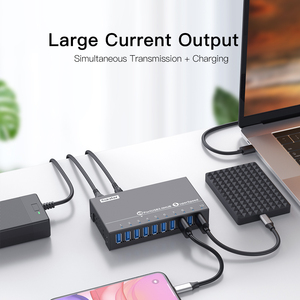 Многопортовый USB-концентратор Sipolar A-103 (10 портов, USB 3.0) для компьютера, адаптер, зарядная станция для мобильных телефонов - Product Image 3