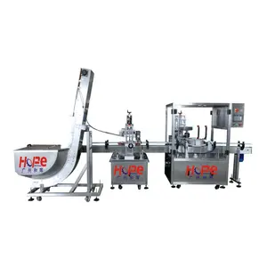 Linear Type Automatic 6 Heads Stainless Steel 304 Glass Jar Glass Bottle Vacuum Capping Machine