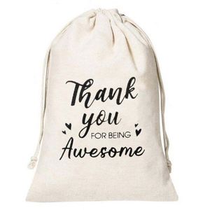 Customized Colorful Hemmed Cotton Canvas Gift Craft Storage Eco-friendly Durable Dust-proof Silk Screen Printed Drawstring <b>Bag</b> - Product Image 4