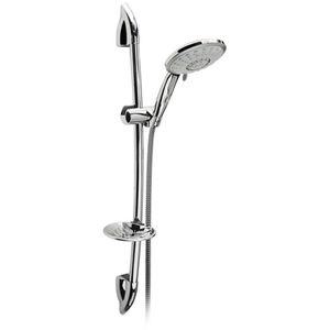 Sistema de Ducha Completo con Riel Deslizante de Terciopelo Cromado de 74.5 cm, Juego de Accesorios para Baño - Product Image 1