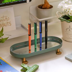 Cadeauset met metalen vulpen, pen met roestvrijstalen punt, blauwe inkt, voor financiële executives. - Product Image 6