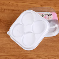 Boîte à gâteau en plastique jetable avec couvercle en dôme, boîte en plastique pour usage alimentaire ou emballage sous blister