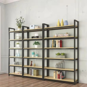 Scaffalatura Aperta Regolabile in Stile Industriale con Più Ripiani, Adatta per Soggiorni, Uffici, Spazi Commerciali - Product Image 6