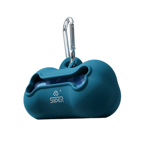 Hupu, bolsa ecológica para caca de perro, almacenamiento de huesos de silicona para caca, pala para recogida de basura, práctico equipaje de mano para eliminación de residuos de mascotas - Product Image 2