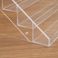 Boîte de rangement pour vernis à ongles transparente, grande capacité, écologique, portable, imperméable, en acrylique carré, fabriquée sur mesure en Chine