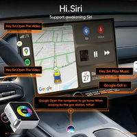 Adaptor CarPlay Android Auto Nirkabel 4 in 1, USB Plug and Play untuk Koneksi Cermin iPhone Android untuk Mobil OEM dengan Carplay Berkabel.