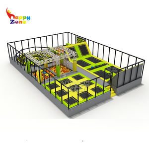 100-200sqm interesante Parque de trampolín de diseño con borrar pequeño ninja curso y paredes de escalada - Product Image 5