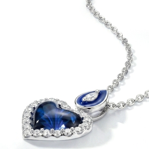 [ Hong Kong International Jewellery Show ] 18K Gold Plated Sterling <b>Silver</b> Dainty Layered <b>Necklace</b> with Pear-Shaped Diamond - Product Image 2