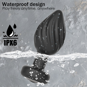 Anale plug met afstandsbediening, vibrerende schroefdraad, siliconen, milieuvriendelijk, voor mannen, prostaatmassage, masturbatie. - Product Image 3
