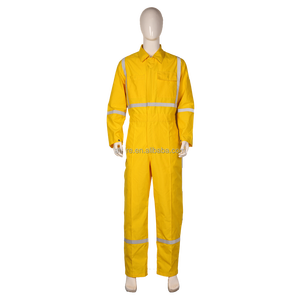 Uniformes de Trabajo de Soldadura Ignífugos de Manga Larga Reflectantes de Seguridad FR NOMEX para Construcción, Petróleo, Electricidad y Servicios Públicos - Product Image 1