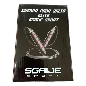 Corde à sauter intelligente et réglable avec poignées ergonomiques pour l'entraînement physique à domicile, acier et PVC de haute qualité, longueur de 3 m - Product Image 5