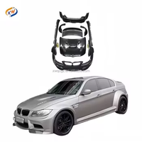 Pour BMW Série 3 E90, mise à niveau du pare-chocs avant et arrière, kit carrosserie large, diffuseur, calandre, capot moteur, ailes, ailes avant