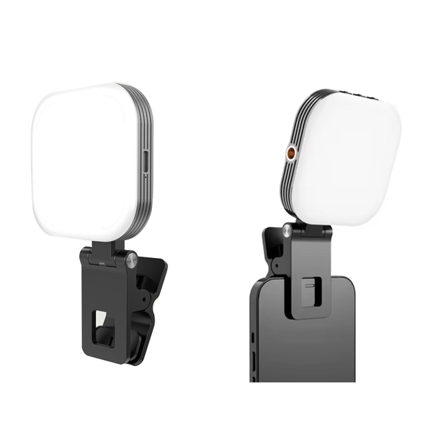 Rechargeable Mobile Phone Selfie Fill Light Potable Mini Selfie Video Fill Light for Smartphone Camera Live