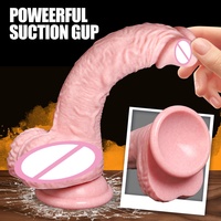 Dildo féminin manuel à ventouse en silicone pour masturbation, jouet sexuel pour adultes - LM-B01-5