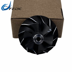 Rueda de compresor Turbo GT1749V 717858 para Audi A4 A6 Skoda Superb VW Passat B5 1,9 <span class=keywords><strong>TDI</strong></span> B6 96Kw 130HP AFV AWX 2000-2004 - Product Image 2