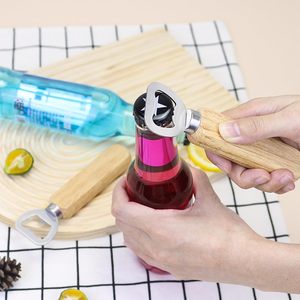 Lot de 100 ouvre-bouteilles en métal avec manche en bois gravé au laser, ouvre-bouteilles à vin en bois pour bar - Product Image 3