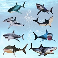Requins Stickers Muraux Peel Stick Stickers Muraux Décorations Amovibles Mer Créature Animal Decal pour Salle De Fête Pépinière Décor À La Maison