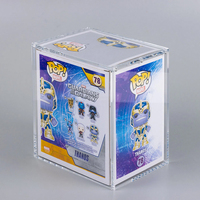 Boîtier Pop Collection de 6 pouces Cube Acrylique Pile dure Boîte d'affichage Pop résistante aux UV