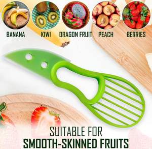 Couteau à avocat en plastique écologique, coupe-légumes sûr pour la maison et la cuisine, idéal pour un usage quotidien - Product Image 5