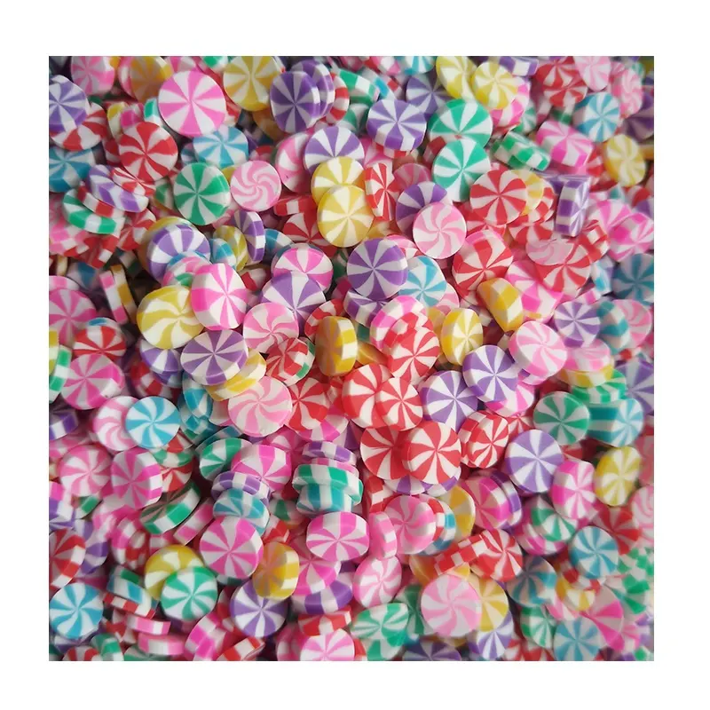 Peppermint Polymer Clay Candy Slices Sprinkles, Slime Supplies, Nail art slices
