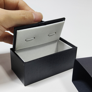 Venta al por mayor de hombres de papel de regalo de lujo con logotipo personalizado caja de gemelos para gemelos - Product Image 4