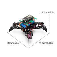 Kit de robot inteligente cuadrúpedo de cuatro patas Tscinbuny Spider para programación Arduino