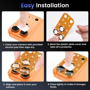 Protector de Lente de Cámara para <span class=keywords><strong>iPhone</strong></span> 17 Pro Max, Cubierta de Vidrio Templado, Brillante, Compatible con Fundas, Accesorios para Protector de Pantalla - Product Image 5