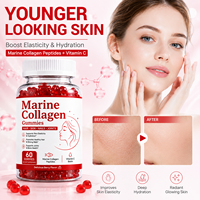 Gummies de collagène marin avec biotine et vitamines pour la santé des cheveux, de la peau, des ongles et des articulations – Marque privée, vente en gros, OEM, ODM