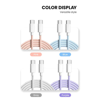 Câble de charge rapide USB-C type C 60W pour iPhone 15 16 Pro Max Samsung S21 A51 Xiaomi Mi 10 Redmi