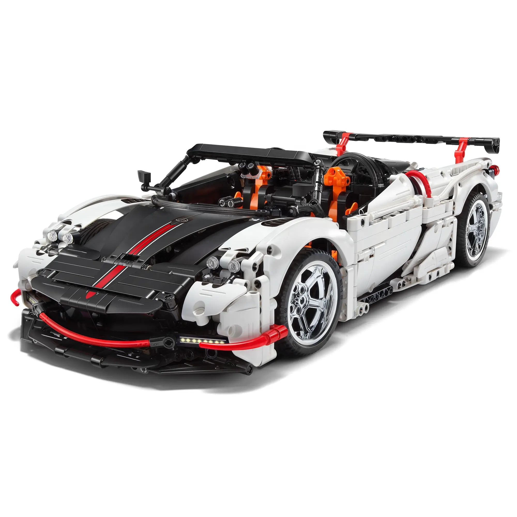 Educational Assembled Car Model Building Blocks Building Set for Adults; A Supercar Model to Build and Display