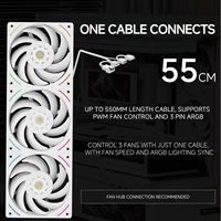 Thermalright Trofeo Vision 360 mm ARGB Blanco AIO enfriador con 6.86 pulgadas LCD pantalla 12cm CPU ventilador de enfriamiento