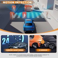 Caméra embarquée 4K HDR 3,16 pouces avec détection de mouvement, double caméra avant et arrière, mini DVR de voiture avec Wi-Fi 5G, GPS et WDR