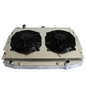 مبرد تبريد كامل من الألومنيوم مع غطاء مروحة لسيارات كرايسلر كوردوبا فيفث أفينيو/دودج أسبن ديبلوم ميرادا/بليموث كارافيل 76-89 - Product Image 2