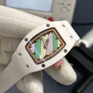Montre-bracelet mécanique de luxe haut de gamme 0703 Marshmallow pour femme, en céramique, étanche, pour le quotidien et les loisirs, automatique - Product Image 3