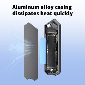 Carcasa M.<span class=keywords><strong>2</strong></span> NVME NGFF SSD USB3.<span class=keywords><strong>2</strong></span> Gen 2x2 Caja de disco duro 20Gbps Unidad de estado sólido Caja externa M.<span class=keywords><strong>2</strong></span> SSD Rack con luz RGB - Product Image 4